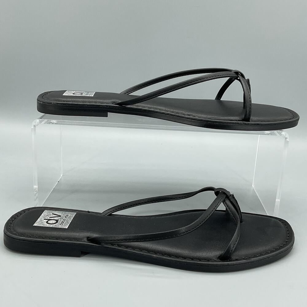 NEW Dolce Vita Women’s Jumpie Thong Slide Sandals Black Size 8.5